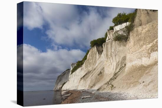 Denmark, Mon, Mons Klimt, 130 Meter-High Chalk Cliffs from the Shore-Walter Bibikow-Premier Image Canvas
