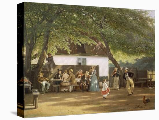 Denmark, Peoples' Festival in a Country House, 1856-David Roberts-Premier Image Canvas