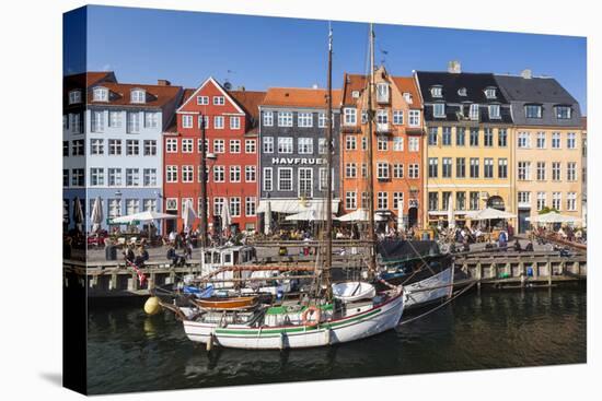 Denmark, Zealand, Copenhagen, Nyhavn Harbor-Walter Bibikow-Premier Image Canvas
