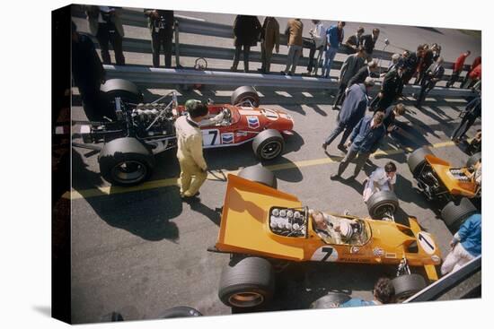 Denny Hulme's Mclaren Ford at the British Grand Prix, Silverstone, Northamptonshire, 1969-null-Premier Image Canvas