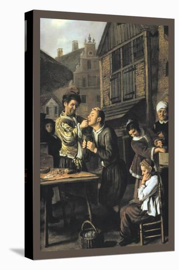 Dentist with an Audience-Jan Victors-Stretched Canvas