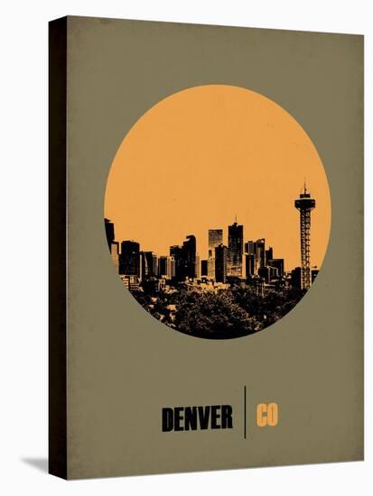 Denver Circle Poster 2-NaxArt-Stretched Canvas