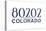 Denver, Colorado - 80202 Zip Code (Blue)-Lantern Press-Stretched Canvas