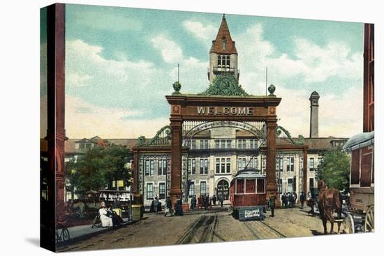 Denver, Colorado - View of 17th Street Welcome Arch, Union Station-Lantern Press-Stretched Canvas