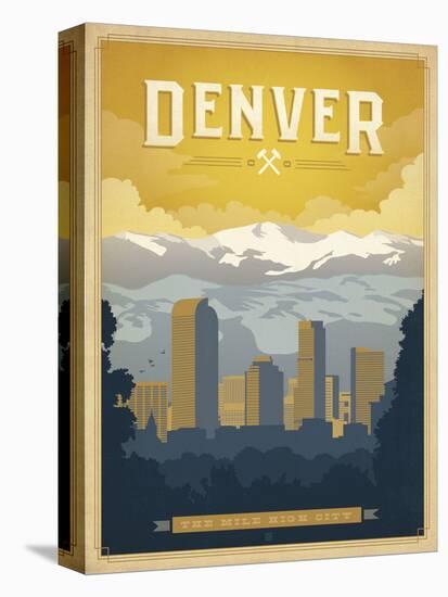 Denver: The Mile High City-Anderson Design Group-Stretched Canvas