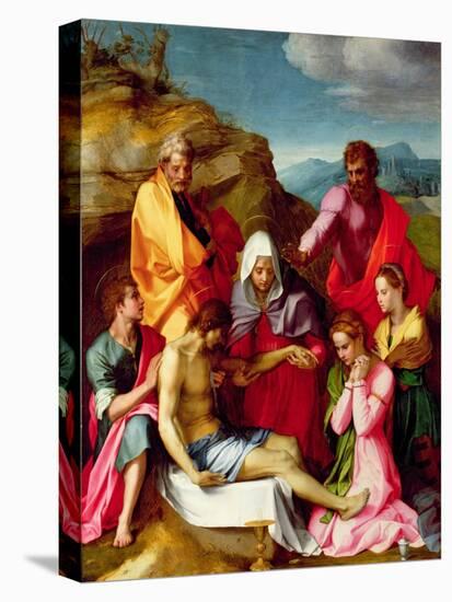 Deposition with Virgin Mary and Saints, 1523-24-Andrea del Sarto-Premier Image Canvas