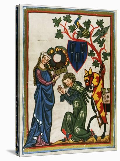 Der Schenk Von Limburg, Ministerial Swabian (Mid 13th Century) Says Goodbye to His Lady before…-null-Premier Image Canvas