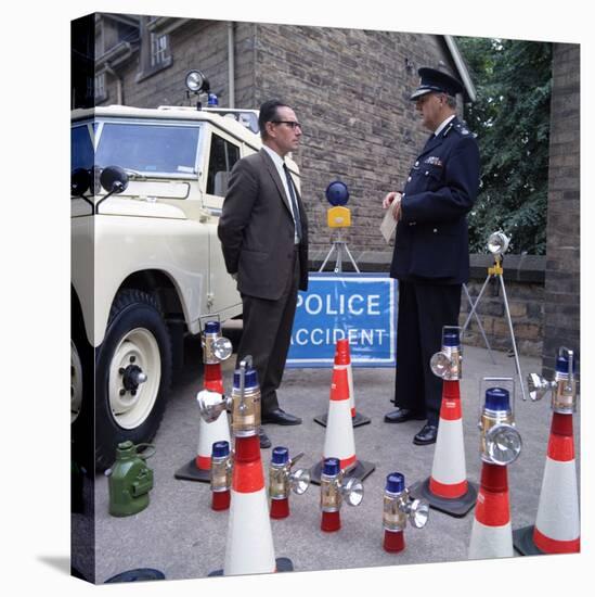 Derbyshire Police Commissioner Taking Delivery of Two New Land Rovers, Matlock, Derbyshire, 1969-Michael Walters-Premier Image Canvas