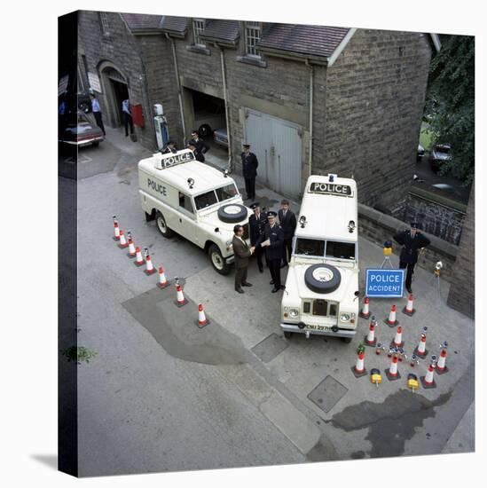 Derbyshire Police Commissioner Taking Delivery of Two New Land Rovers, Matlock, Derbyshire, 1969-Michael Walters-Premier Image Canvas