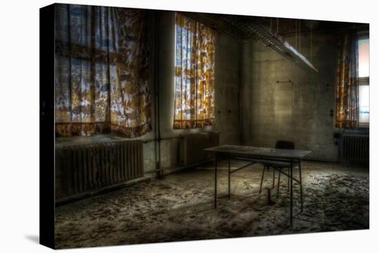 Derelict Interior with Chair and Desk-Nathan Wright-Premier Image Canvas