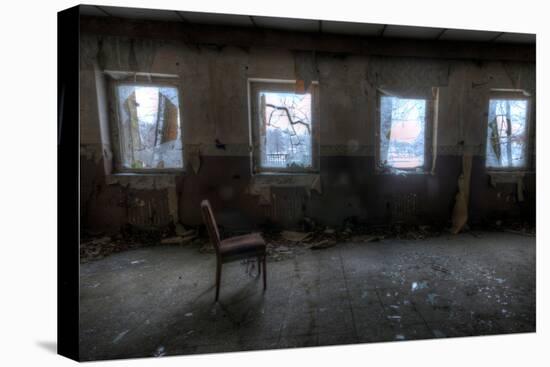 Derelict Interior with Chair-Nathan Wright-Premier Image Canvas