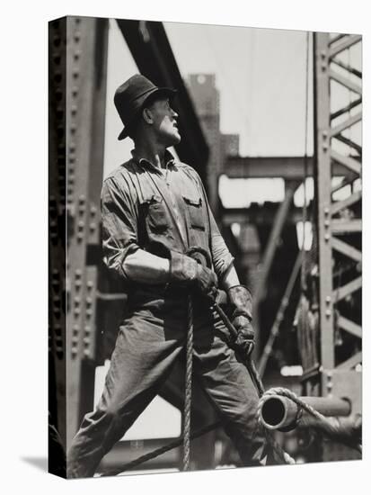 Derrick-Man, 1933 (Gelatin Silver Print)-Lewis Wickes Hine-Premier Image Canvas