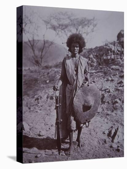 Dervish Hademdowah Warrior, Sudan, 1890 (B/W Photo)-English Photographer-Premier Image Canvas