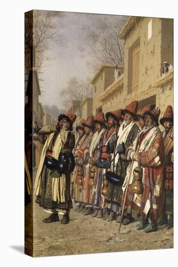 Dervishes' Chorus Begging Alms in Tashkent, 1870-Vasili Vasilyevich Vereshchagin-Premier Image Canvas