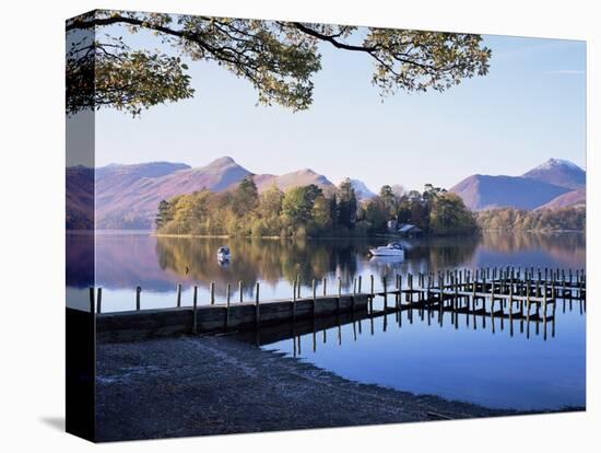 Derwent Water from Keswick, Lake District, Cumbria, England, United Kingdom-Roy Rainford-Premier Image Canvas