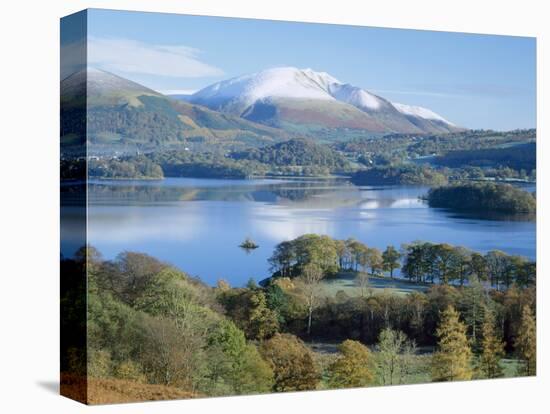 Derwent Water, with Blencathra Behind, Lake District, Cumbria, England, UK-Roy Rainford-Premier Image Canvas