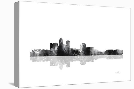 Des Moines Iowa Skyline BG 1-Marlene Watson-Premier Image Canvas