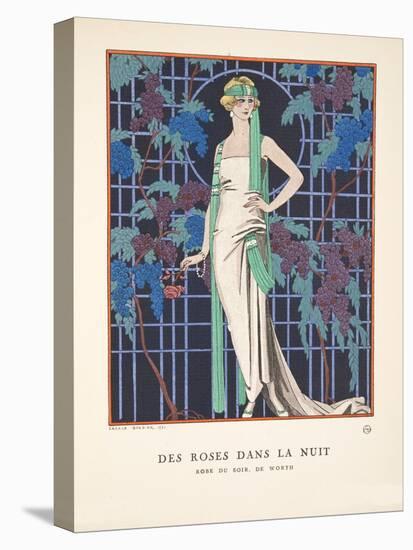 Des Roses Dans La Nuit, from a Collection of Fashion Plates, 1921 (Pochoir Print)-Georges Barbier-Premier Image Canvas