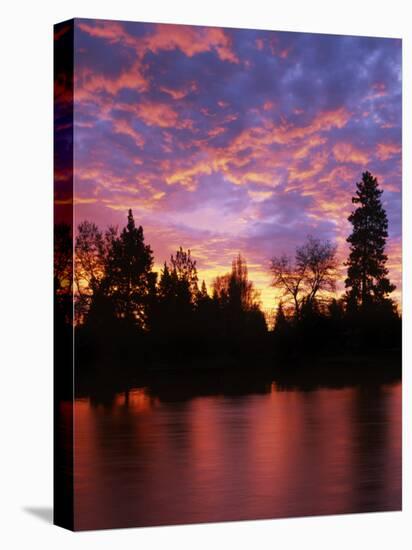 Deschutes River at sunrise, Bend, Oregon, USA-Charles Gurche-Premier Image Canvas