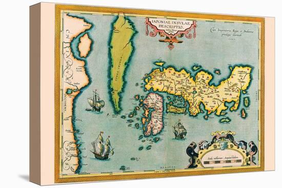 Description of the Japanese Islands-Abraham Ortelius-Stretched Canvas