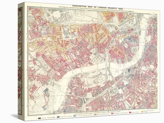 Descriptive Map of London Poverty, 1889-null-Premier Image Canvas