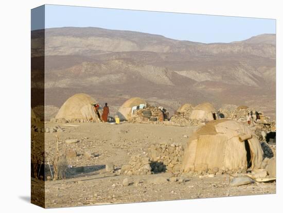 Desert Camp of Afar Nomads, Afar Triangle, Djibouti, Africa-Tony Waltham-Premier Image Canvas