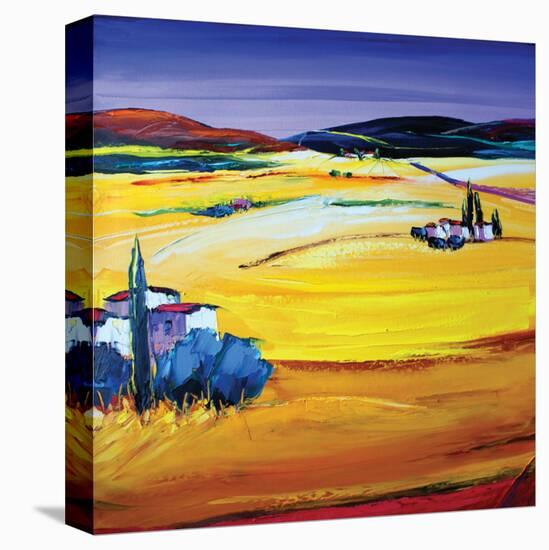 Desert Heat-Maya Green-Stretched Canvas