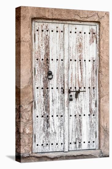 Desert Home - Ancient White Wooden Door-Philippe HUGONNARD-Premier Image Canvas