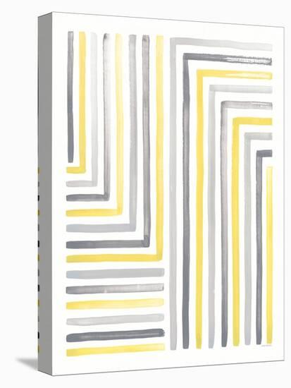 Desert Sunset III Yellow Gray-Laura Marshall-Stretched Canvas