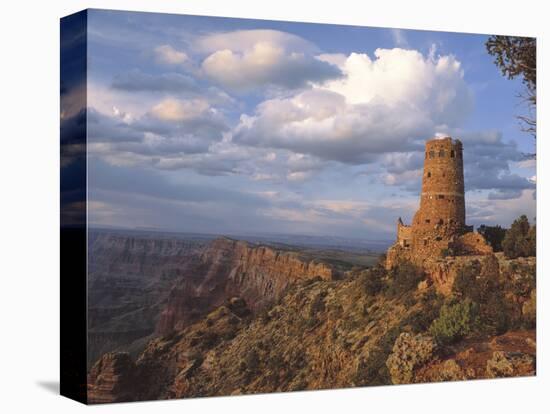 Desert View Watch Tower on the East Rim of Grand Canyon NP, Arizona-Greg Probst-Premier Image Canvas