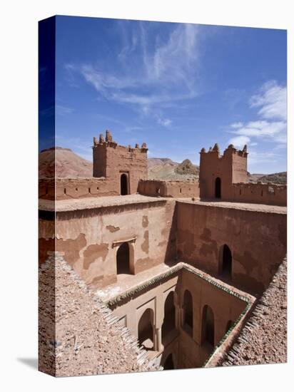 Deserted Kasbah on the Road of a ThoUSAnd Kasbahs, Tenirhir, Morocco-William Sutton-Premier Image Canvas