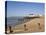 Deserted Pebble Beach at Low Tide and Pier from East Side, Bognor Regis, West Sussex, England, UK-Pearl Bucknall-Premier Image Canvas