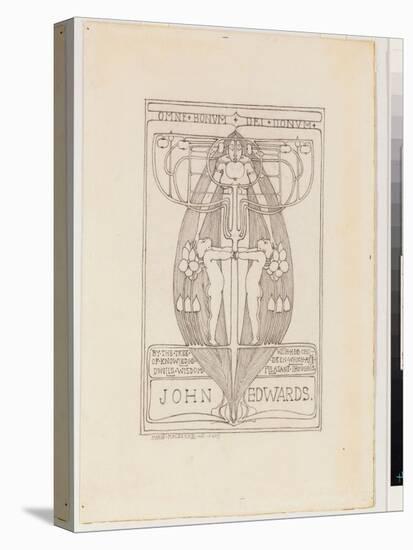 Design for a Bookplate, 1896 (Pencil on Paper)-Margaret Macdonald Mackintosh-Premier Image Canvas