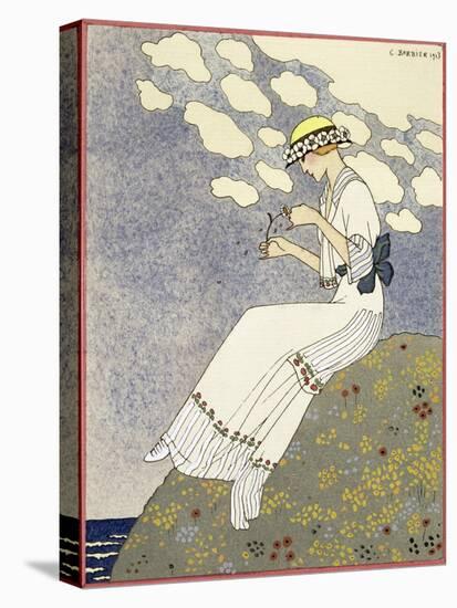 Design for a country dress by Maison Paquin, 1913-Georges Barbier-Premier Image Canvas