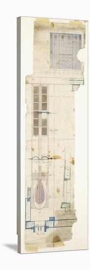 Design for a Wardrobe, Shown in Elevation, with Half-Full Size Details of Decorative Panel, 1904-Charles Rennie Mackintosh-Premier Image Canvas