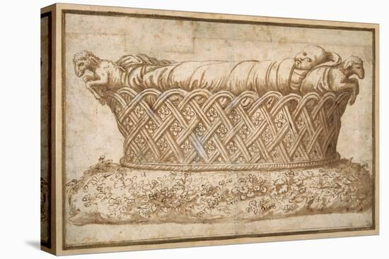 Design for an Infant's Tomb-Giulio Romano-Premier Image Canvas