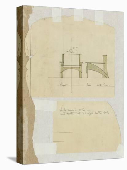 Design for an Oak Armchair, Shown in Front and Side Elevations, 1905-Charles Rennie Mackintosh-Premier Image Canvas