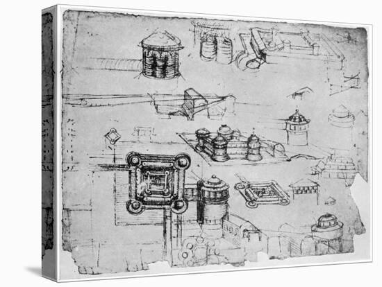 Designs for a Fortress, 1500-1505-Leonardo da Vinci-Premier Image Canvas