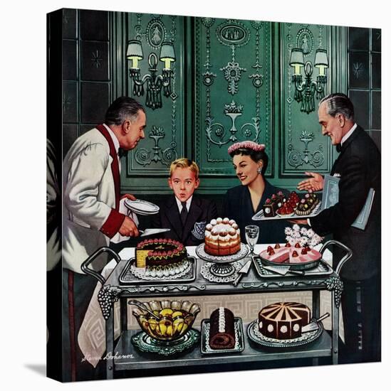 "Dessert Cart", January 1, 1955-Stevan Dohanos-Premier Image Canvas