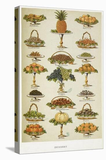 Dessert. Various Fruit Dishes-Isabella Beeton-Premier Image Canvas