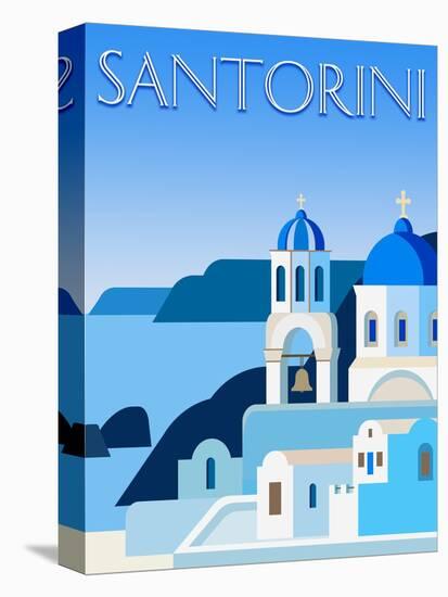 Destination Santorini-The Trainyard Cooperative-Premier Image Canvas
