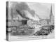 Destruction of Sir C Price's Oil Warehouse and Wharf, William Street, Blackfriars, London, 1845-null-Premier Image Canvas