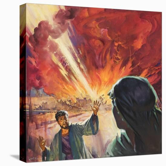 Destruction of Sodom and Gomorah-McConnell-Premier Image Canvas