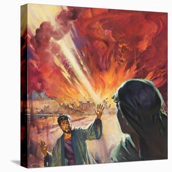 Destruction of Sodom and Gomorah-McConnell-Premier Image Canvas