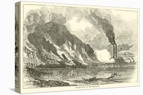 Destruction of the Arkansas, July 1862-null-Premier Image Canvas