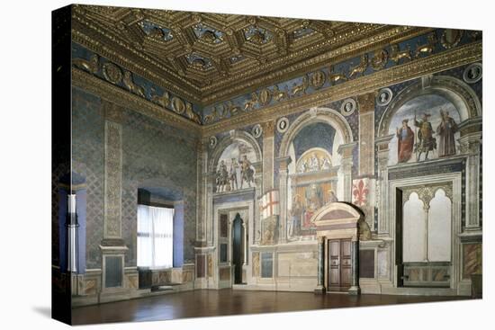 Detail from Frescoes-Domenico Ghirlandaio-Premier Image Canvas
