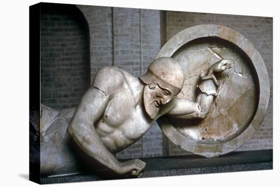 Detail of a Fallen Warrior from the East Pediment of the Temple of Aphaia-null-Premier Image Canvas