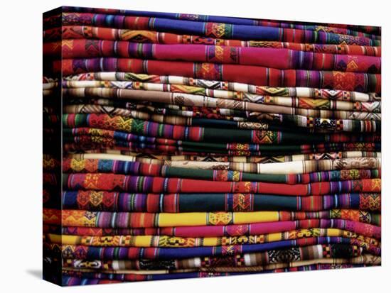 Detail of a Pile of Colourful Ponchos, Cuzco (Cusco), Peru, South America-Gavin Hellier-Premier Image Canvas