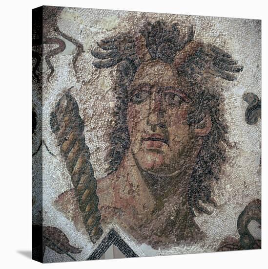 Detail of a Roman mosaic showing one of the four winds, 3rd century. Artist: Unknown-Unknown-Premier Image Canvas