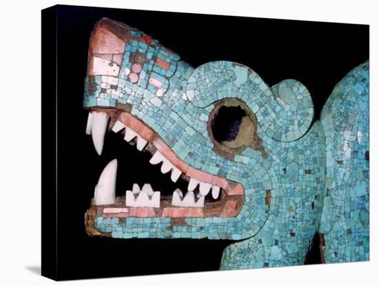 Detail of a turquoise mosaic of a double-headed serpent, Aztec/Mixtec, Mexico, 15th-16th century-Unknown-Premier Image Canvas